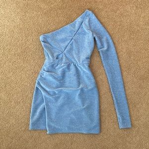 Lucky in the Sky blue glitter dress